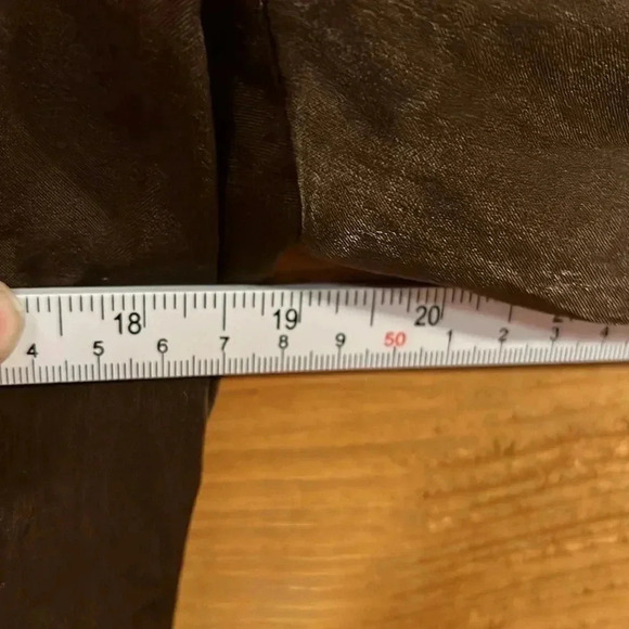 Krisa by revolve‎ women’s wrap surplice blouse, brown, long sleeve XS Oversized - Picture 4 of 12